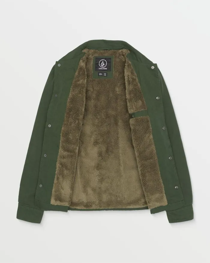 Larkin Lined Jacket 8211 Squadron Green Mens Volcom Jackets