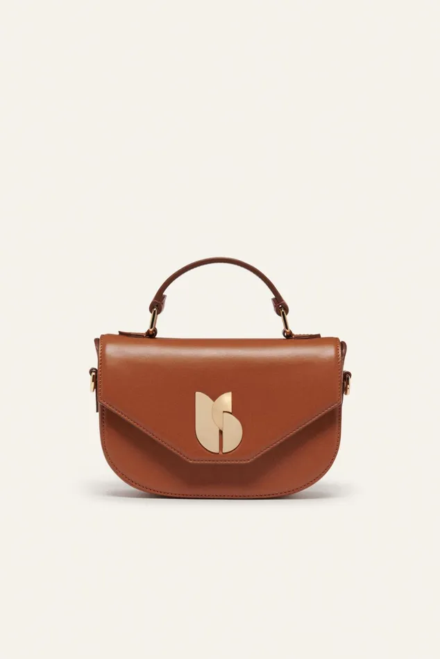 Leather Bag Sign Brown Women Baandsh Bags