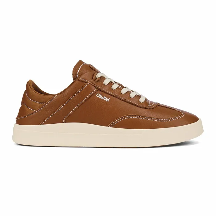 Leather Women Olukai Haupu Leather Sneakers 8211 Fox