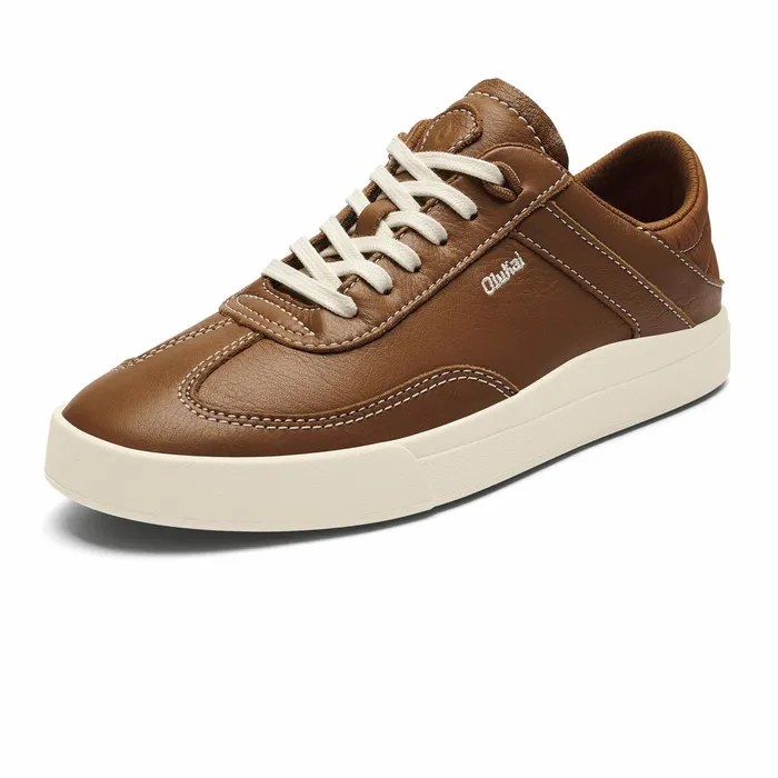 Leather Women Olukai Haupu Leather Sneakers 8211 Fox
