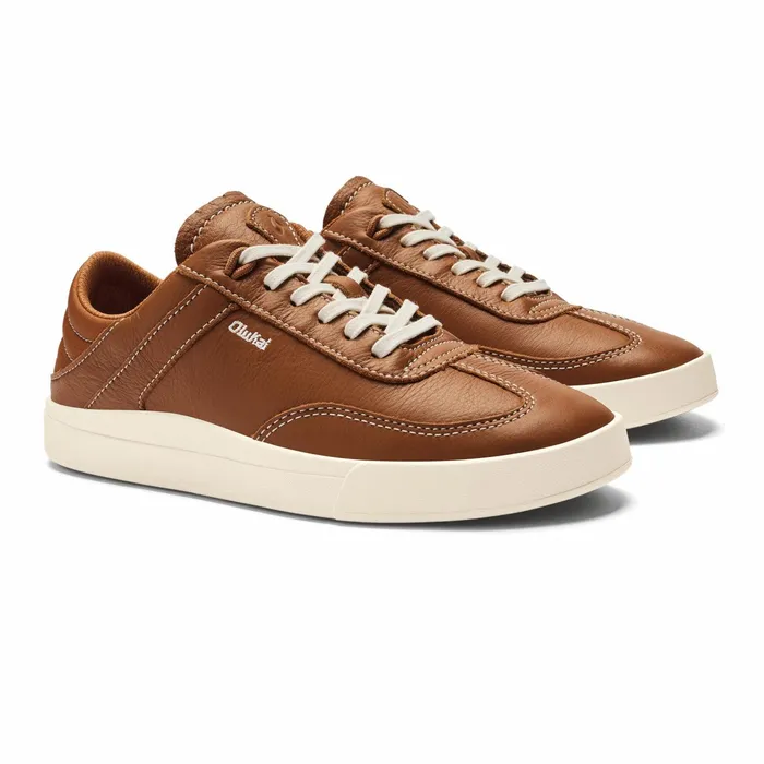 Leather Women Olukai Haupu Leather Sneakers 8211 Fox