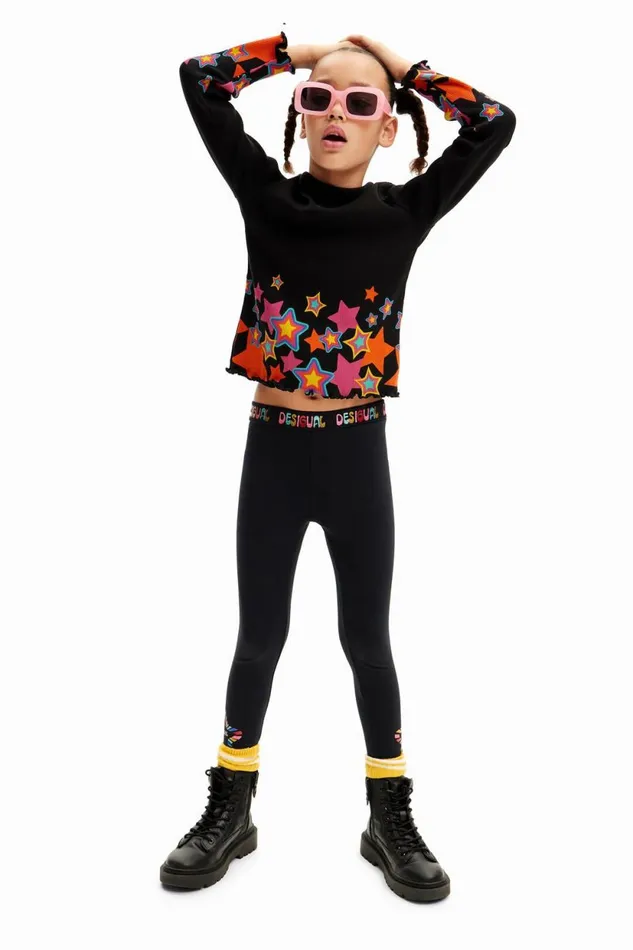 Leggings Kids Desigual Long Leggings Black