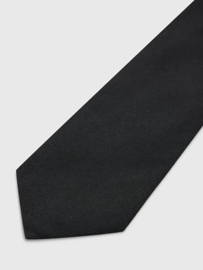 LEONE SLIM TIE Black Men John Varvatos Scarves and Ties