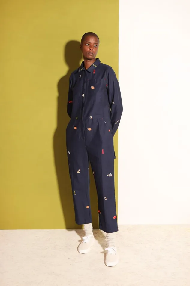 LF Markey Boilersuits Women Angus Boilersuit Workshop Embroidery
