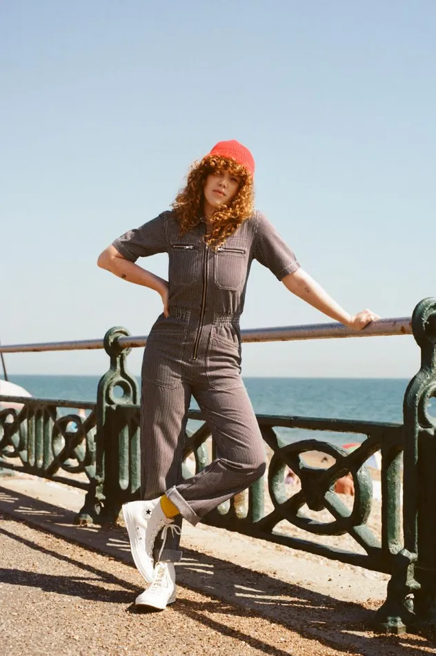 LF Markey Boilersuits Women Danny Boilersuit Indigo Stripe