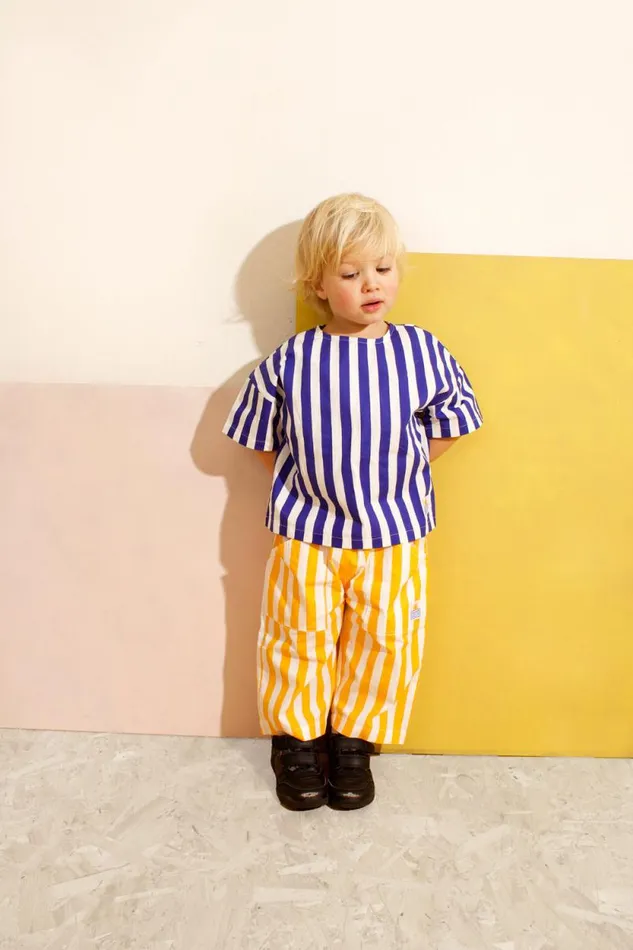 LF Markey Kids Kids Kids Defoe Top Blue Stripe