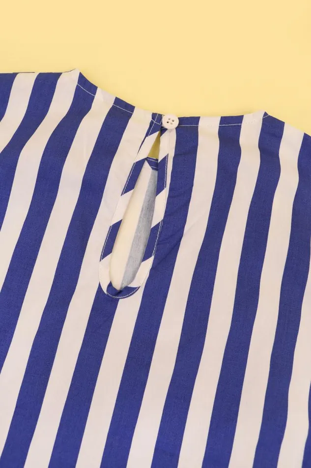 LF Markey Kids Kids Kids Defoe Top Blue Stripe