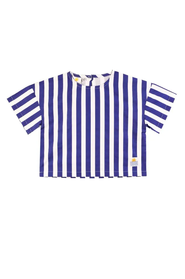LF Markey Kids Kids Kids Defoe Top Blue Stripe