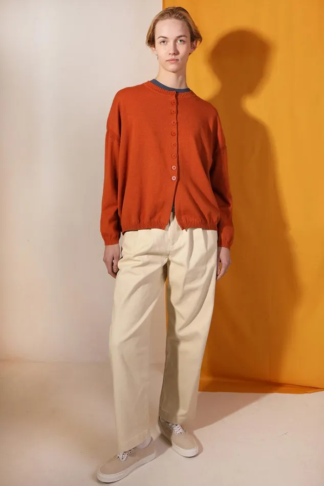 LF Markey Knitwear Women Eno Knit Burnt Orange