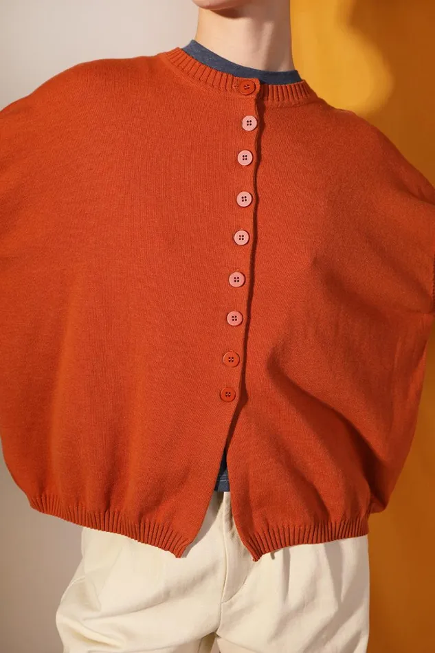 LF Markey Knitwear Women Eno Knit Burnt Orange