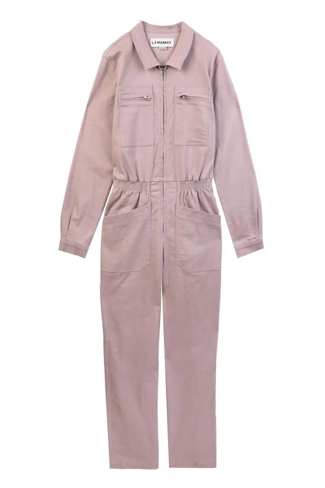 LF Markey One Pieces Women Danny Stretch Drill Boilersuit Cloud