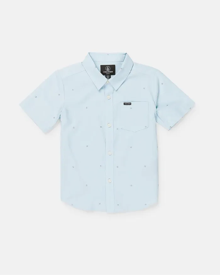 Little Boys Bankstone Short Sleeve Shirt 8211 Light Blue Kids Volcom Shirts and Flannels Little Boys Bankstone Short Sleeve Shirt 8211 Light Blue Kids Volcom Shirts and Flannels