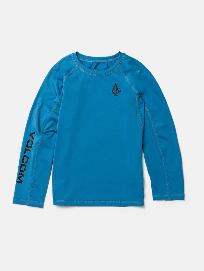 Little Boys Lido Long Sleeve Shirt 8211 Tidal Blue Kids Volcom Rashguards