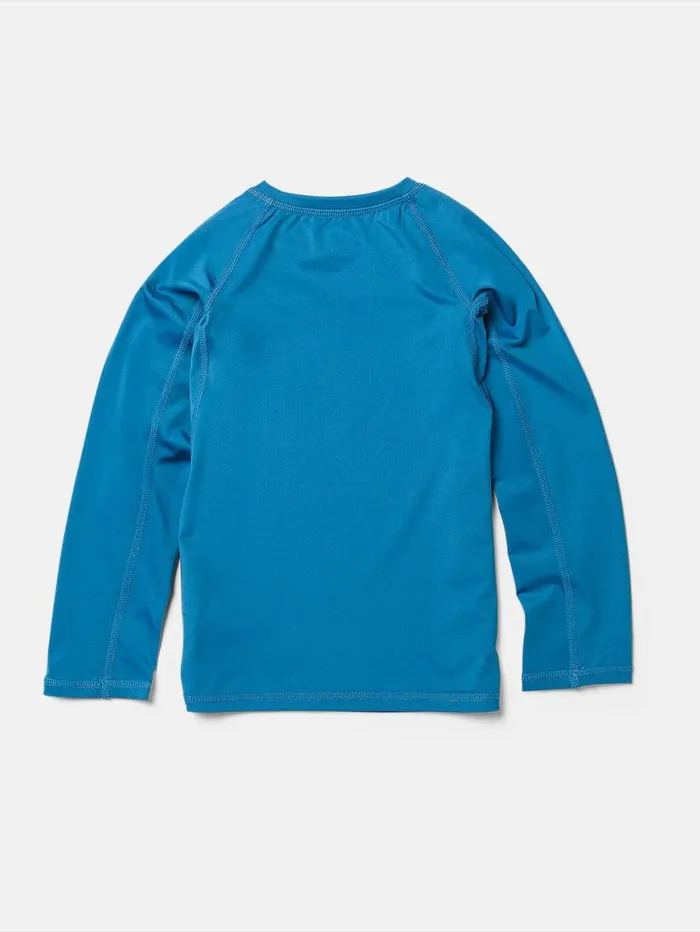 Little Boys Lido Long Sleeve Shirt 8211 Tidal Blue Kids Volcom Rashguards