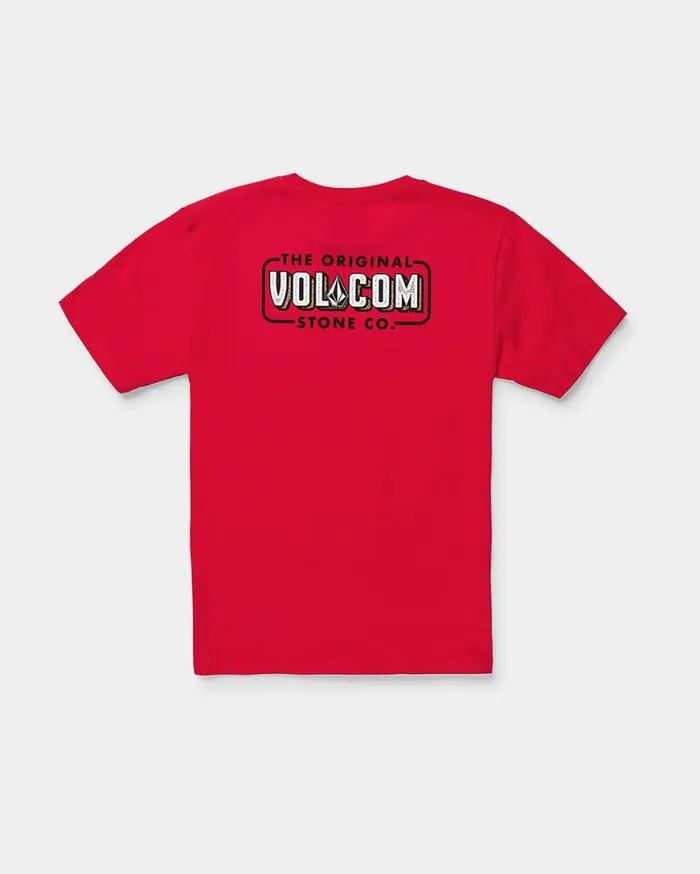 Little Boys Vibeout Short Sleeve Tee 8211 Red Kids Volcom TShirts and Tanks