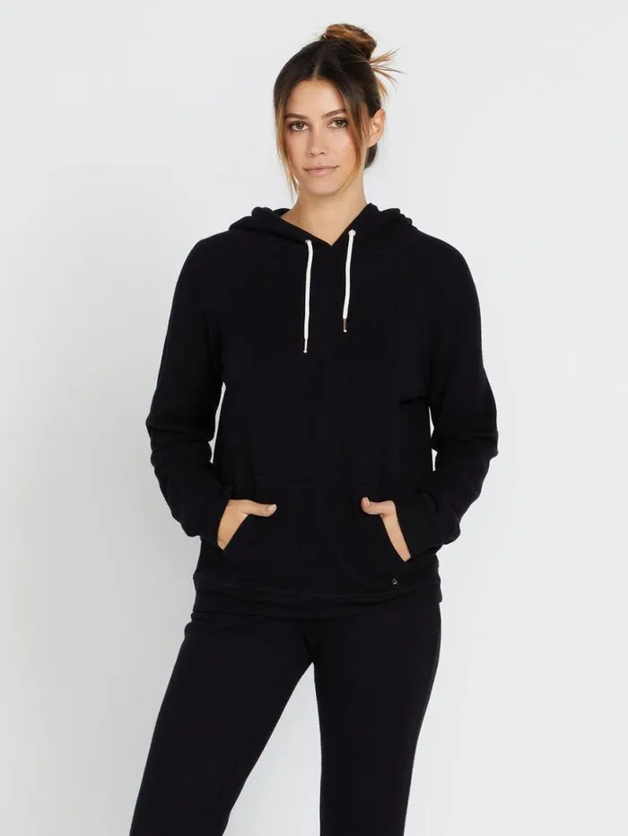 Lived In Lounge Zip Jacket 8211 Black Womens Volcom Jackets