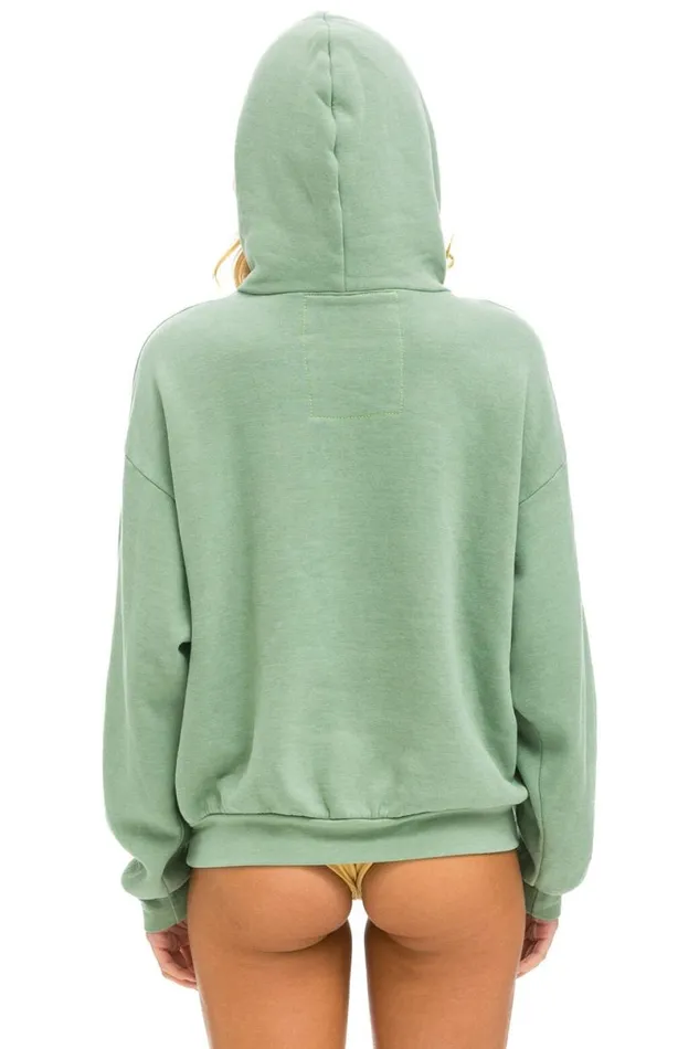 Logo Pullover Relaxed Hoodie 8211 Sage WomenMen Aviator Nation Hoodies
