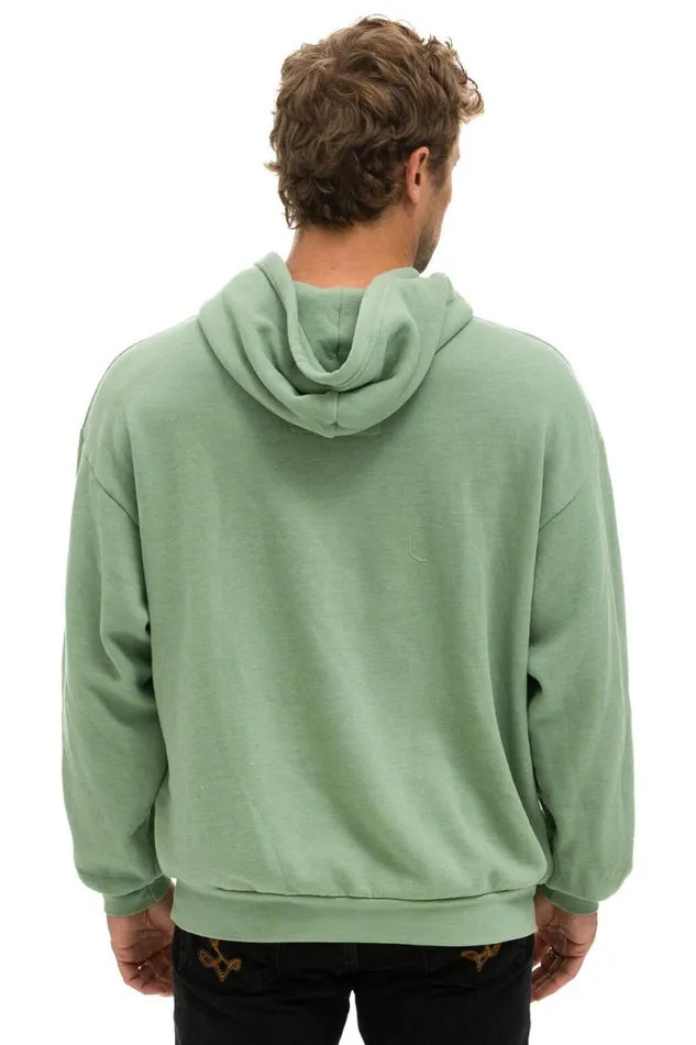 Logo Pullover Relaxed Hoodie 8211 Sage WomenMen Aviator Nation Hoodies
