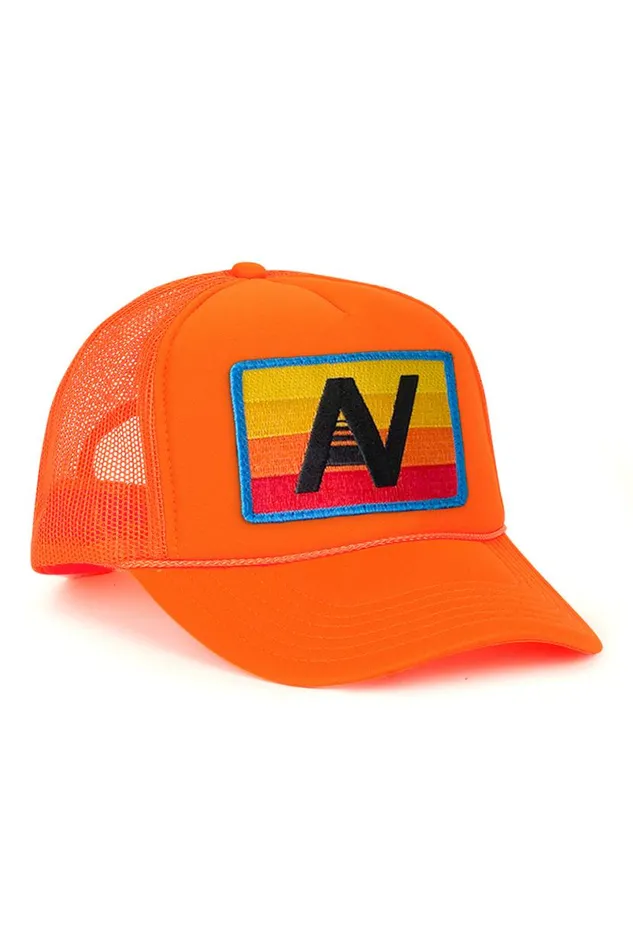 Logo Rainbow Vintage Trucker Hat WomenMen Aviator Nation Trucker Hats