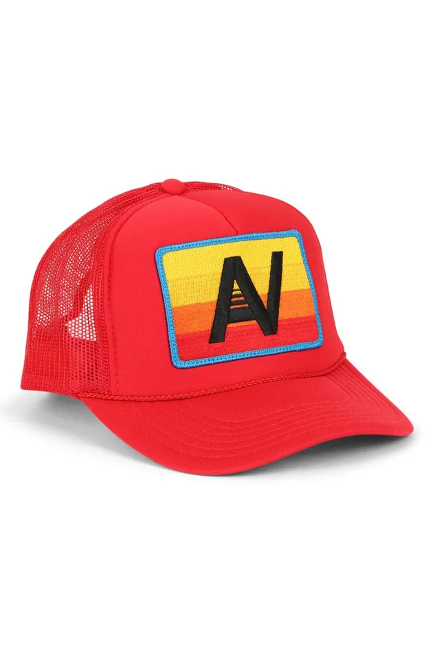 Logo Rainbow Vintage Trucker Hat WomenMen Aviator Nation Trucker Hats