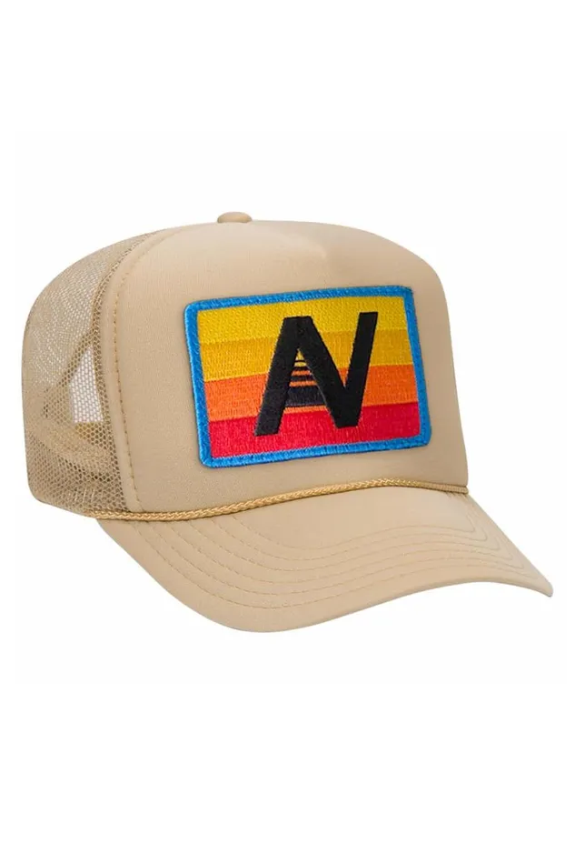 Logo Rainbow Vintage Trucker Hat WomenMen Aviator Nation Trucker Hats