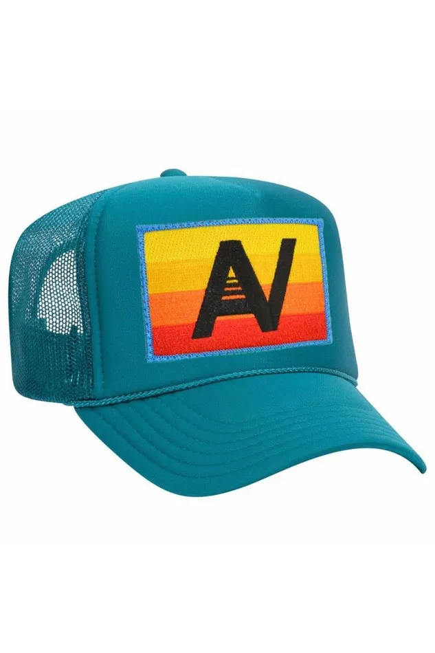 Logo Rainbow Vintage Trucker Hat WomenMen Aviator Nation Trucker Hats