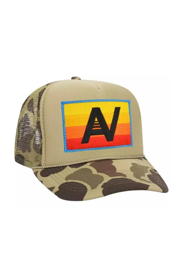Logo Rainbow Vintage Trucker Hat WomenMen Aviator Nation Trucker Hats