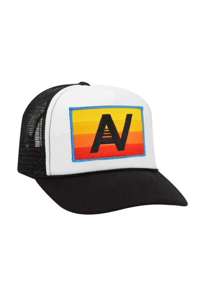 Logo Rainbow Vintage Trucker Hat WomenMen Aviator Nation Trucker Hats