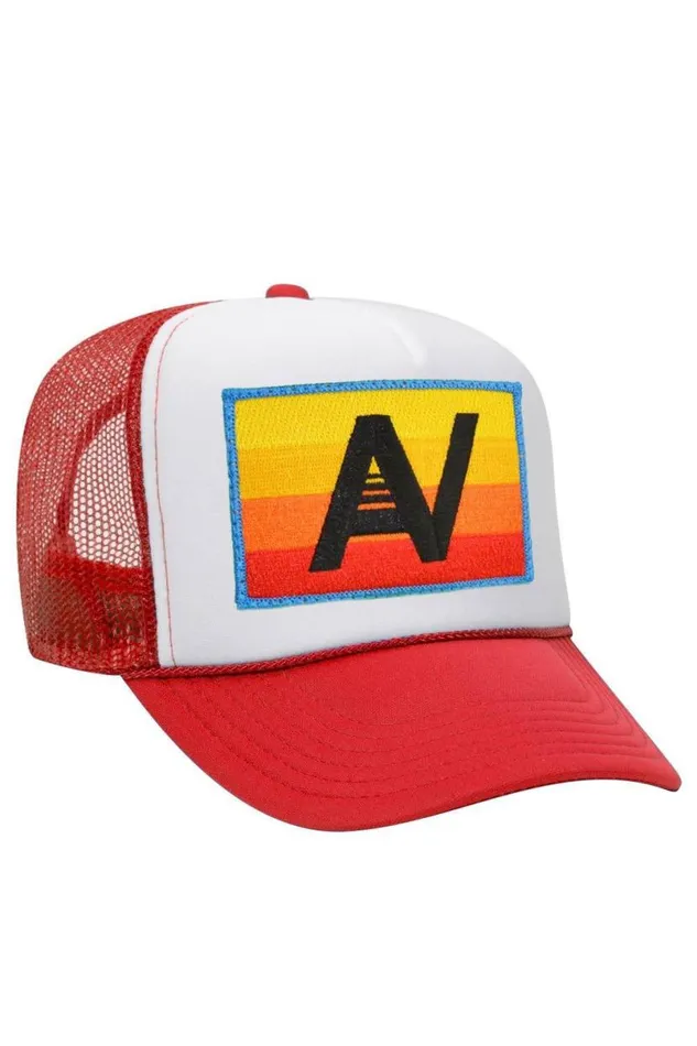 Logo Rainbow Vintage Trucker Hat WomenMen Aviator Nation Trucker Hats