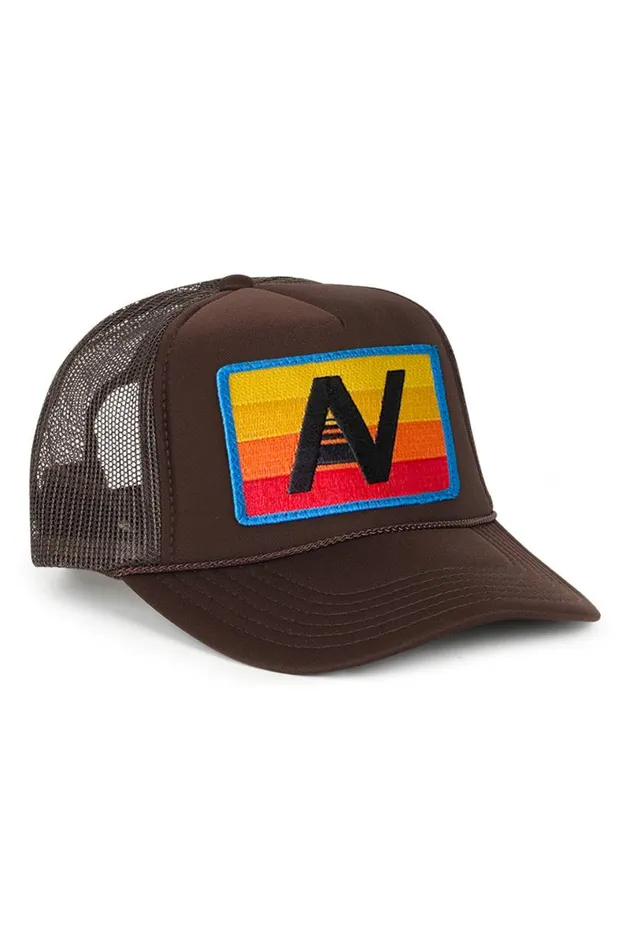 Logo Rainbow Vintage Trucker Hat WomenMen Aviator Nation Trucker Hats