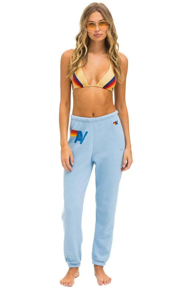 Logo Stitch Sweatpants 8211 Ice Women Aviator Nation Sweatpants