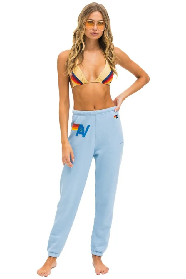 Logo Stitch Sweatpants 8211 Ice Women Aviator Nation Sweatpants