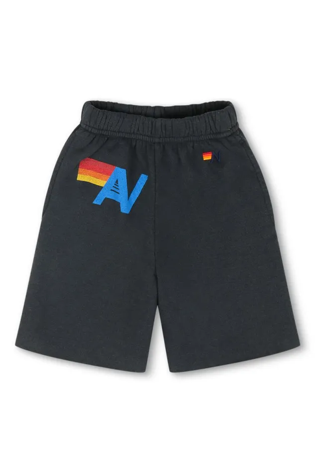 Logo Sweatshorts 8211 Charcoal Kids Aviator Nation Shorts