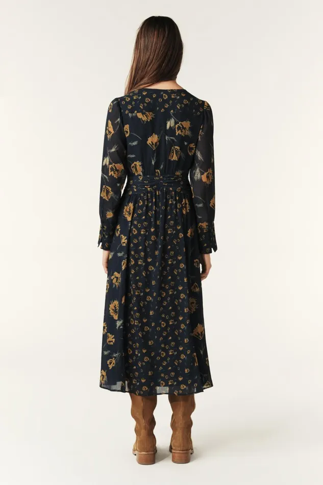 Long Dress Finaya Blue Women Baandsh Dresses