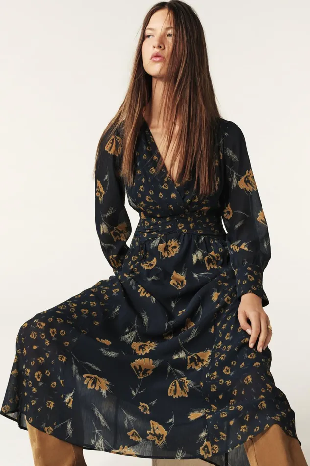 Long Dress Finaya Blue Women Baandsh Dresses