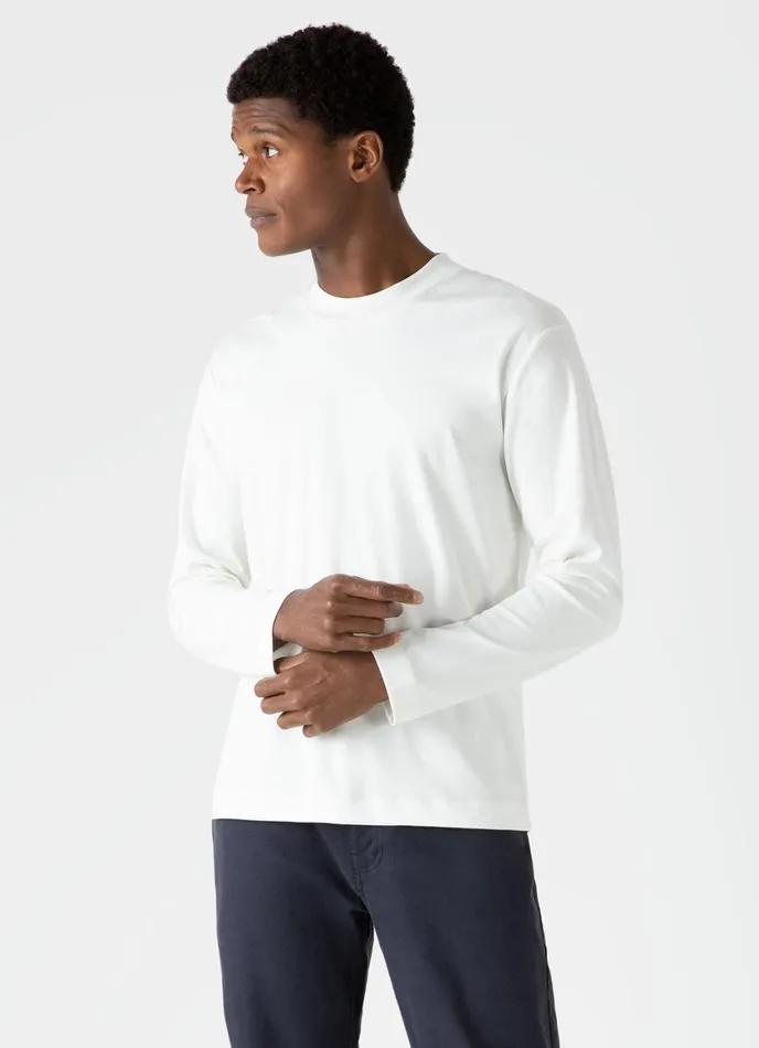 Long Sleeve Heavyweight Tshirt Offwhite Men SUNSPEL Tshirts