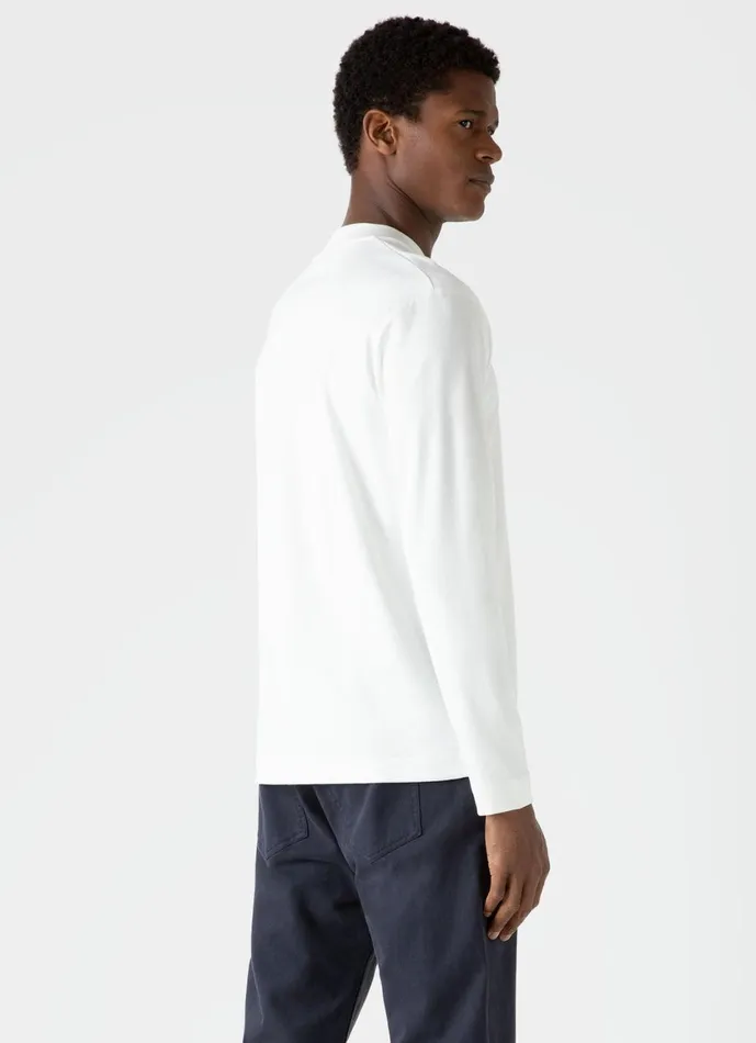 Long Sleeve Heavyweight Tshirt Offwhite Men SUNSPEL Tshirts