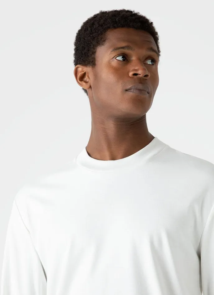 Long Sleeve Heavyweight Tshirt Offwhite Men SUNSPEL Tshirts