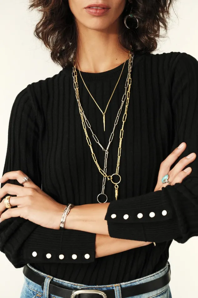 LongSleeve Sweater Jinie Black Women Baandsh Sweaters and Cardigans