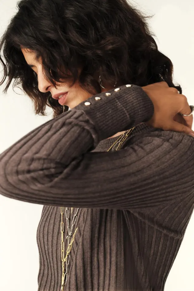 LongSleeve Sweater Jinie Black Women Baandsh Sweaters and Cardigans