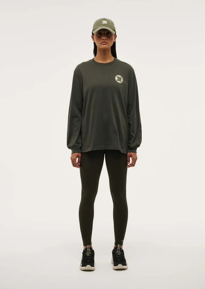 LongSleeveTops PE Nation Women THROWBACK LONG SLEEVE TOP IN GUNMETAL