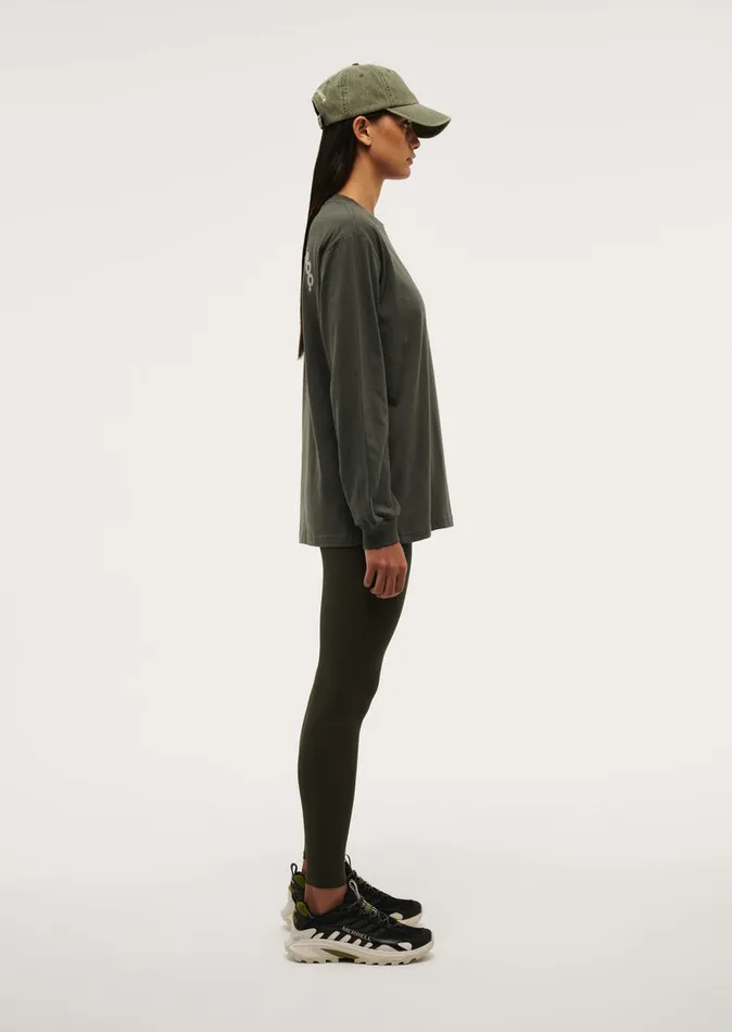 LongSleeveTops PE Nation Women THROWBACK LONG SLEEVE TOP IN GUNMETAL