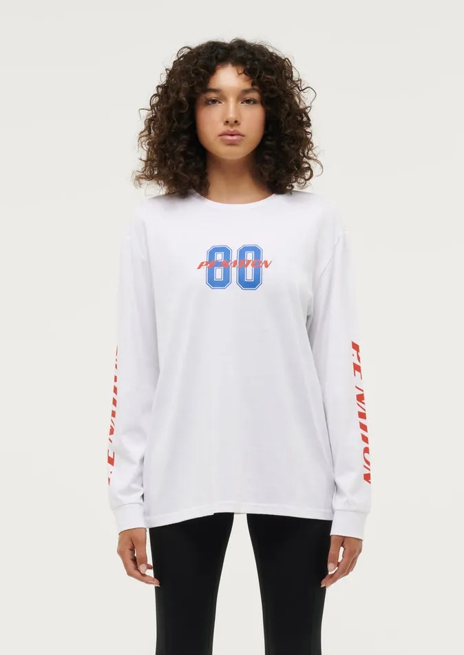 LongSleeveTops REMATCH LS TEE IN OPTIC WHITE 8211 PE Nation Women
