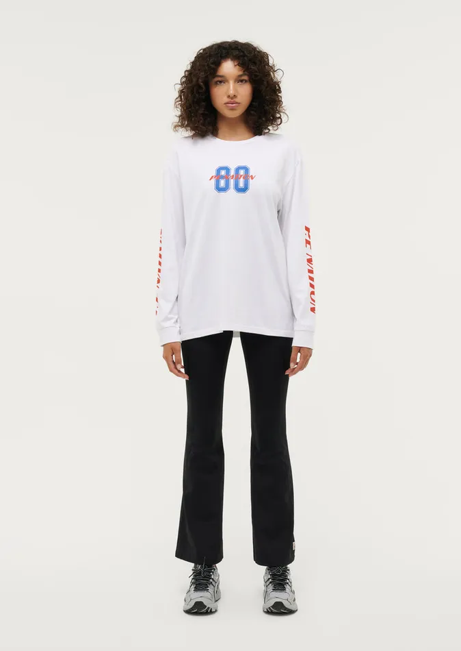 LongSleeveTops REMATCH LS TEE IN OPTIC WHITE 8211 PE Nation Women