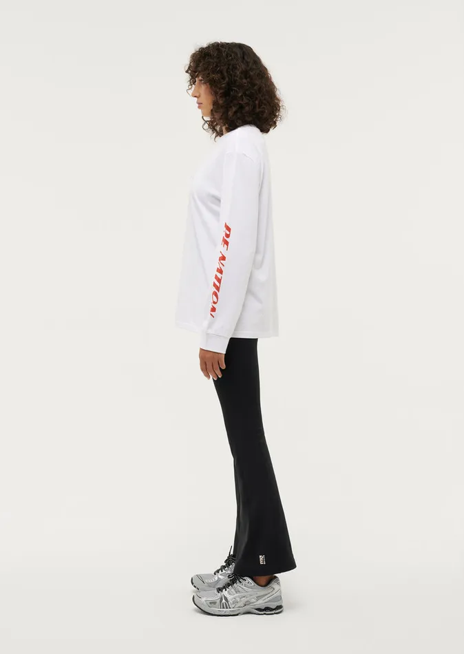 LongSleeveTops REMATCH LS TEE IN OPTIC WHITE 8211 PE Nation Women