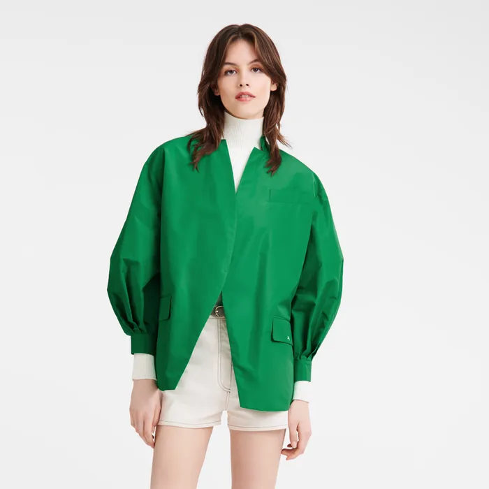 Longchamp Coats and Jackets Women Kimono jacket GreenGreenGreen