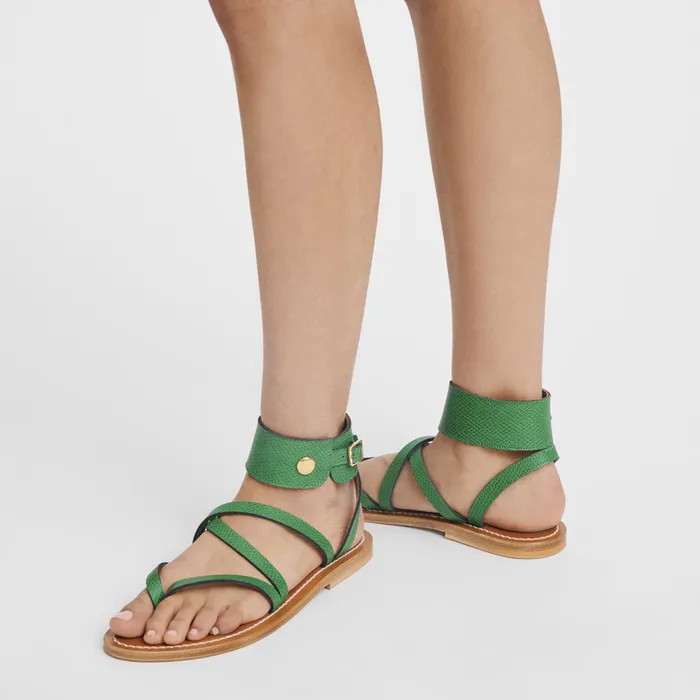 Longchamp Sandals Women Longchamp x KJacques Sandals GreenGreenGreen