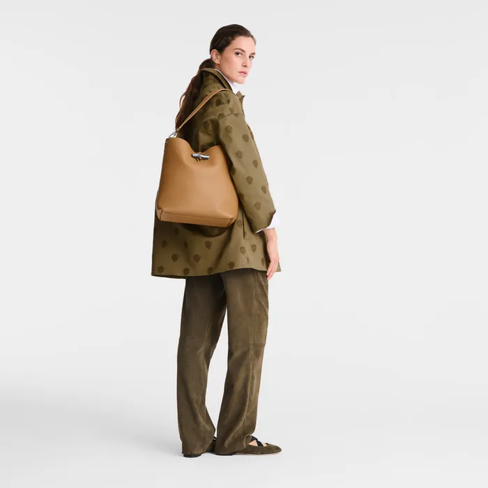 Longchamp Shoulder bags Women Le Roseau M Shoulder bag WalnutWalnutWalnut Longchamp Shoulder bags Women Le Roseau M Shoulder bag WalnutWalnutWalnut