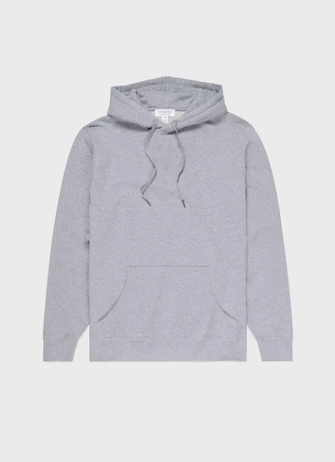 Loopback Hoody Grey Melange Men SUNSPEL Sweatshirts and Sweatpants