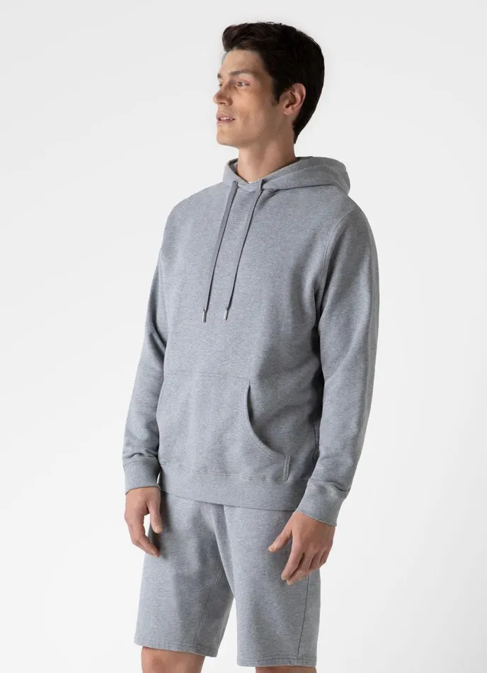 Loopback Hoody Grey Melange Men SUNSPEL Sweatshirts and Sweatpants